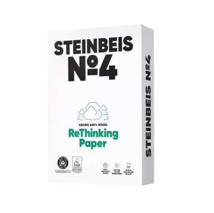 Steinbeis Копирна хартия N4, CIE 135, 100% рециклирана, A4, 80 g/m2, 500 листа