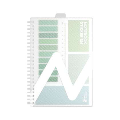 Art Pioneer Пад, A5, широки редове, със спирала, 80 листа, зелен