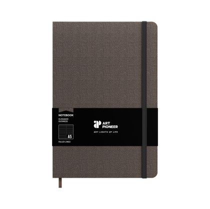 Art Pioneer Бележник Business, A5, твърда корица, 96 листа, сив