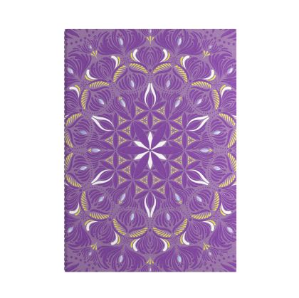 Art Pioneer Тетрадка, A5, шита, широки редове, 64 листа, лилава