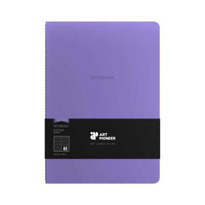Art Pioneer Тетрадка Velvet Executive, A5, шита, 64 листа, лилава