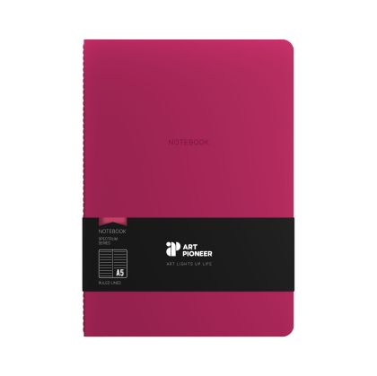 Art Pioneer Тетрадка Velvet Executive, A5, шита, 64 листа, череша