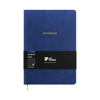 Art Pioneer Тетрадка Velvet Executive, A5, корица кадифе, 96 листа, синя
