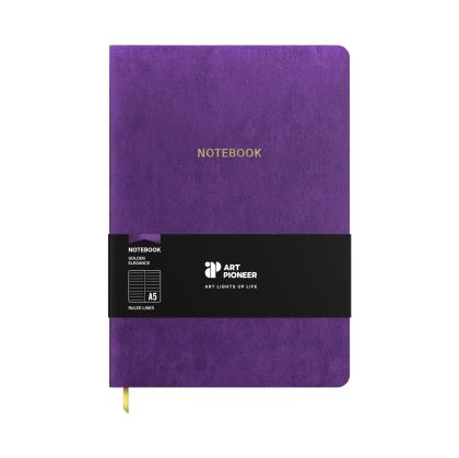 Art Pioneer Тетрадка Velvet Executive, A5, корица кадифе, 96 листа, лилава