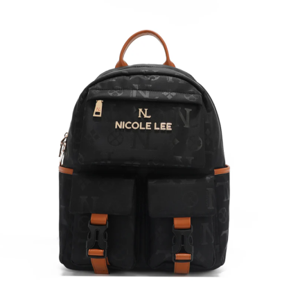 Раница Nicole Lee, 27x35x14.5 cm, черна