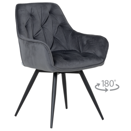 Трапезен стол LATINA PREMIUM - тъмносив