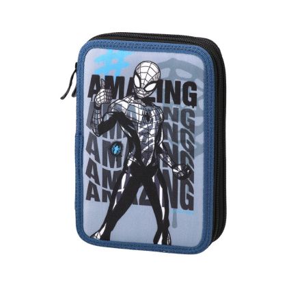 Несесер Statovac Double Decker - Спайдърмен, с два ципа, пълен