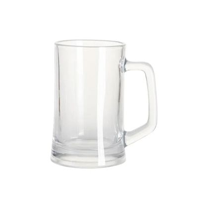 BESTSUB Халба за бира, стъклена, прозрачна, 360 ml