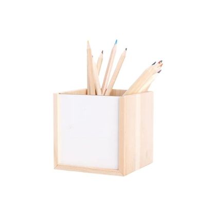 BESTSUB Поставка за моливи, с плъзгаща се вложка за печат