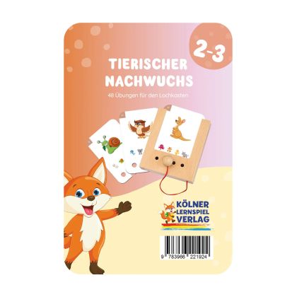 Образователни карти, за кутия Puncho - Бебета животни, 2-3 години