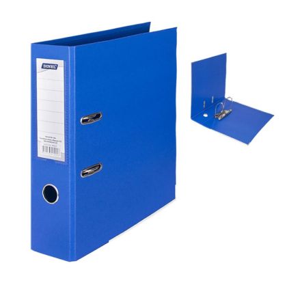 Класьор Dinel с метален кант, 8см, Син