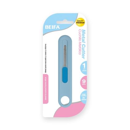 Beifa Макетен нож, 9 mm, в пастелни цветове, асорти