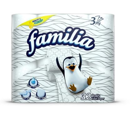 Тоалетна хартия Familia 32бр Бял