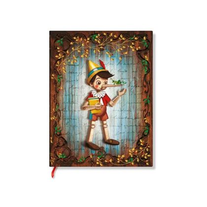 Paperblanks Тефтер Pinocchio, Mini, широки редове, твърда корица, 88 листа