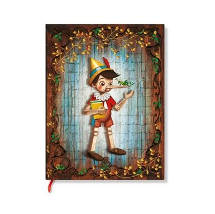 Paperblanks Тефтер Pinocchio, Midi, широки редове, твърда корица, 72 листа