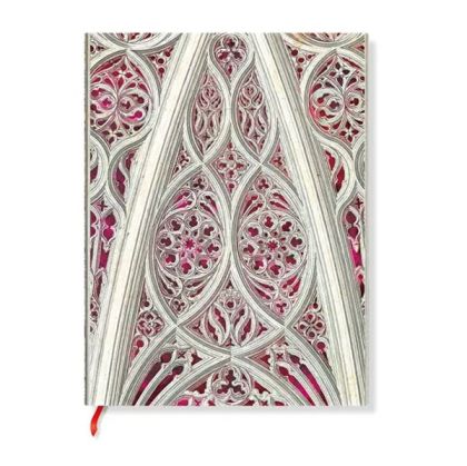 Paperblanks Тефтер Duomo di Milano, Burgundy, Ultra, широки редове, мека корица, 88 листа