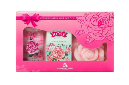 Комплект Bulgarian Rose сапун,рол-он,роз. водa