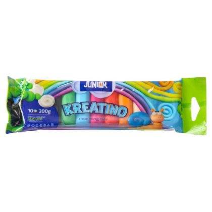 Пластилин Junior Kreatino, 200 g, 10 цвята