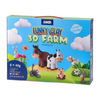 Комплект за моделиране Junior Funny Clay, ферма