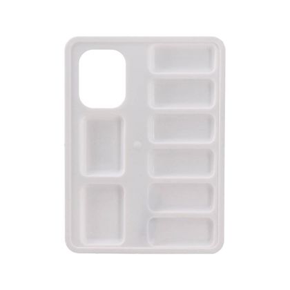 Палитра за рисуване Sazio Bela, правоъгълна, пластмасова, бяла