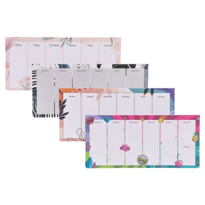 Планер Biro Time Planny, седмичен, 12 х 26 cm, 48 листа, асорти, 1 брой