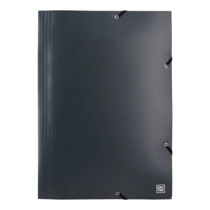 Папка Biro Time Mapp, с ластик, А3, черна