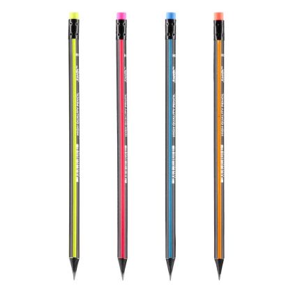 Молив Junior Negro, HB, с гума, асорти, 1 брой