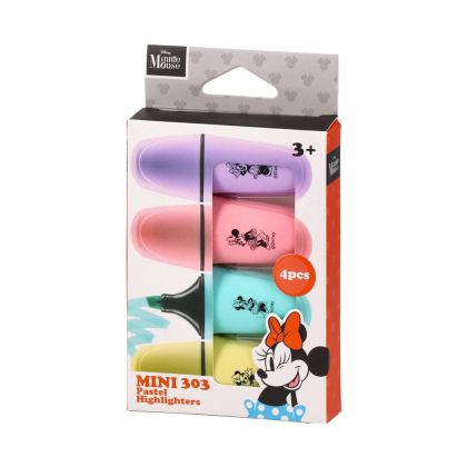 Текст маркер Best Buy 303 Mini, Мини Маус, 4 пастелни цвята