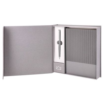 Комплект тефтер и химикалка Empire Regent, сиви