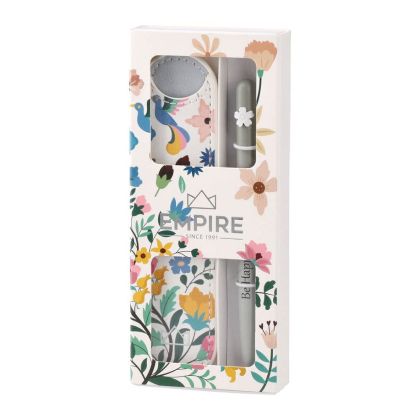 Комплект химикалка и калъф Empire Burgeon, бели