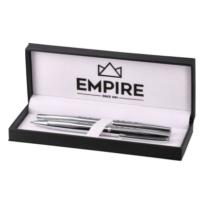 Комплект химикалка и писалка Empire Atomik, сребристи