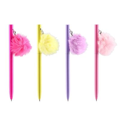 Химикалка Sazio Elegant, помпони, 1.0 mm, асорти, 1 брой