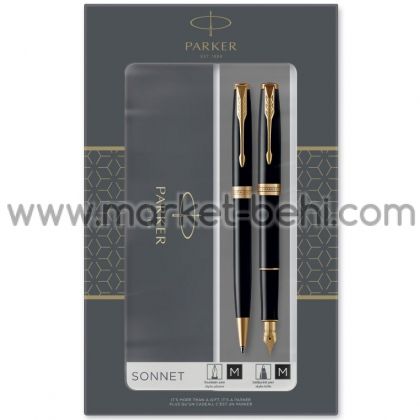 К-т Parker Sonet Black GT химикалка + писалка