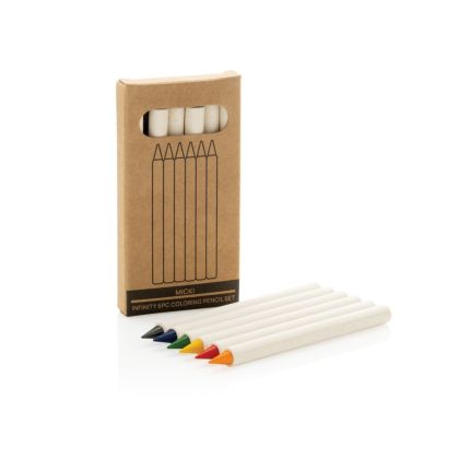 Цветни моливи Micki GSR Infinity, дългопишещи, 6 цвята, в кутия