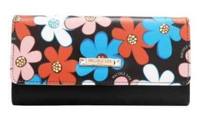 Портфейл Nicole Lee, 19x10x3.5 cm, ЧЕРЕН
