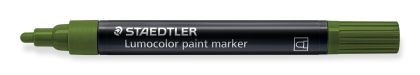 Маркер Staedtler Lumocolor Paint 349, акрилен, МАСЛЕНО ЗЕЛЕН