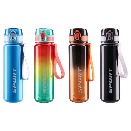 Бутилка Takk Hydro Sport, с каишка, 650 ml, асорти, 1 брой