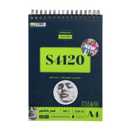 Пад за скици Standart S4120, А4, 90 g/m2, 120 листа