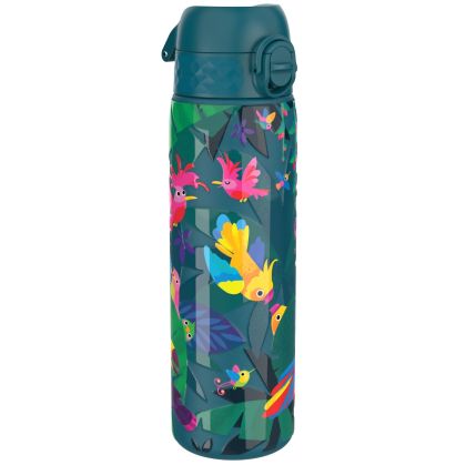 Бутилка за вода Ion8 Print, метална, 600ml, ПТИЦИ