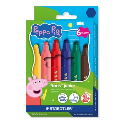 Флумастри Staedtler NJ Peppa Pig 329, 6 цвята