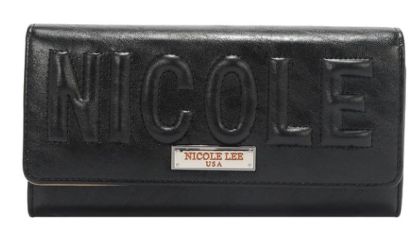 Портфейл Nicole Lee, 19x10x3.5 cm, ЧЕРЕН