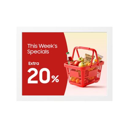 Професионален дисплей Samsung EM13DX E-Paper, 13.3'', Color, Wi-Fi, Bluetooth, 4700 mAh