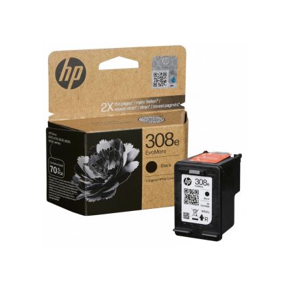Оригинален патрон HP 7FP22UE Evomore, No308E, 320 страници/5%, Black