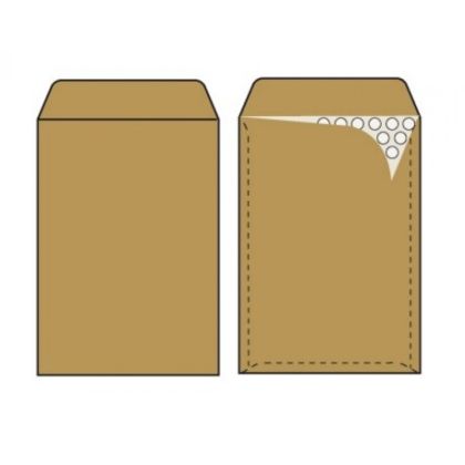 Плик кафяв с мехурчета N20, 370х480 mm, стикер