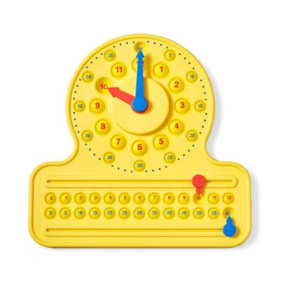 Learning Resources Образователен часовник, с числова линия и попит числа