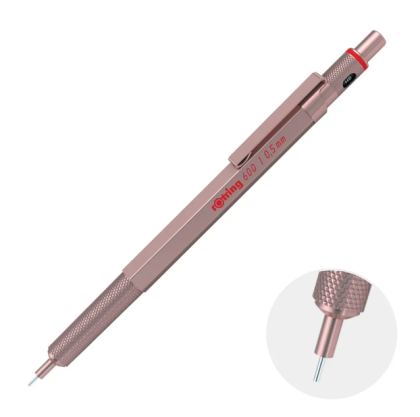 Автоматичен молив Rotring 600, 0.5mm, розов
