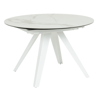 Разтегателна трапезна маса BOLKOW - бял 02