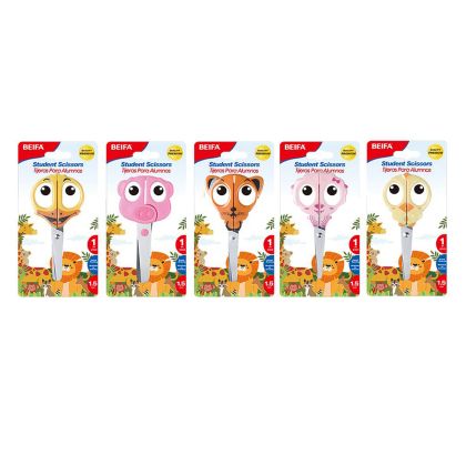 Beifa Ножица Животни, 13 cm, асорти, 1 брой