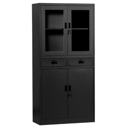 Метален шкаф Carmen CR-1247 J SAND  - черен