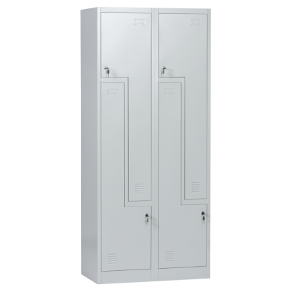 Метален шкаф Carmen CR-1280 J - сив